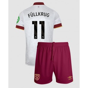 West Ham United Niclas Fullkrug #11 Dětské Alternativní dres komplet 2024-25 Krátký Rukáv (+ trenýrky)